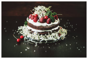 birthday chocolate cherry cake