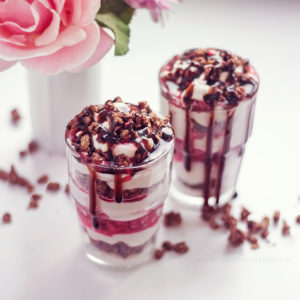 chocolate raspberry frozen cereals yoghurt