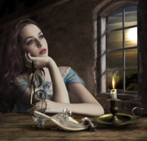 Cinderella after the ball.