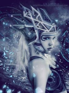 robot girl sci fi futuristic