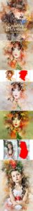 splatter watercolor photoshop action