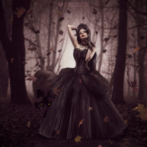 girl woods jungle fantasy