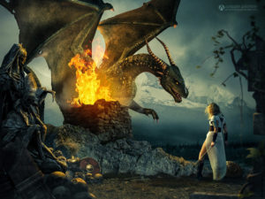girl with the dragon