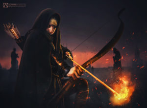 girl with an arrow