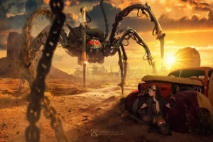 steam punk spider