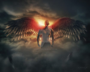man with wings