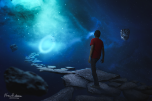 boy walking on a wrong path