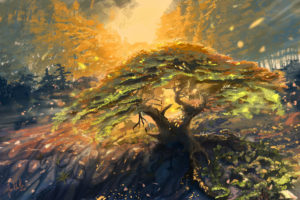 tree digital painting